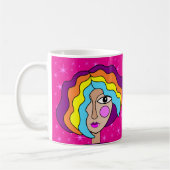 Stilisierte Tasse Abstrakt Art Face (Links)