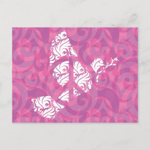 Stilisierte Taube Postkarte