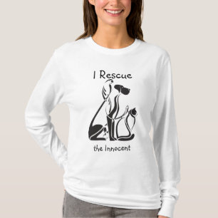 Stilisierte Tiere zur Rettung von Tieren T-Shirt