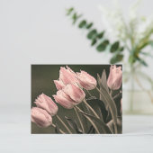 Stilisierte Tulips Postkarte (Stehend Vorderseite)