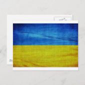 Stilisierte Ukraine-Flagge Postkarte (Vorne/Hinten)