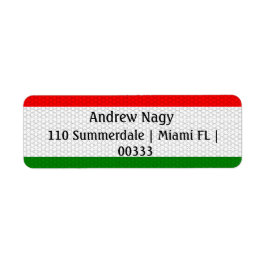 Stilisierte Ungarische Rücksendeadresse