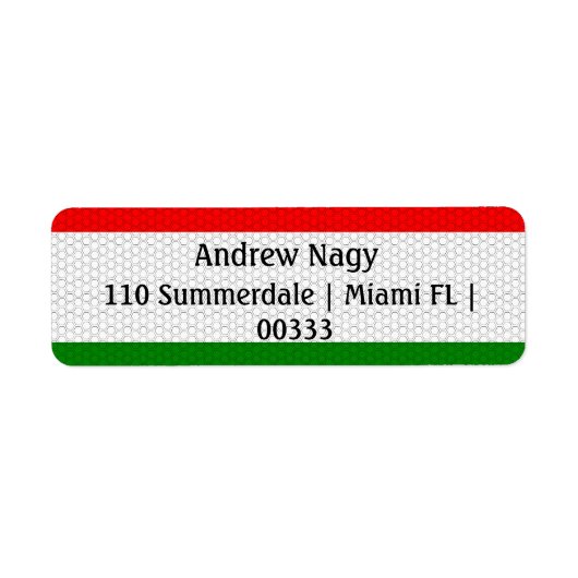 Stilisierte Ungarische Rücksendeadresse (Vorne)