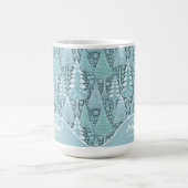 Stilisierte Weihnachtsbaumen an der Küste#6b ID100 Kaffeetasse (Mittel)