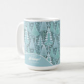 Stilisierte Weihnachtsbaumen an der Küste#6b ID100 Kaffeetasse (Vorderseite Links)