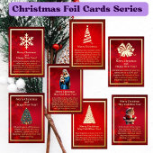 Stilisierte Weihnachtsbaumfolienkarte Folien Feiertagskarte