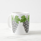 stilisierte Weintrauben Kaffeetasse (Vorderseite Links)