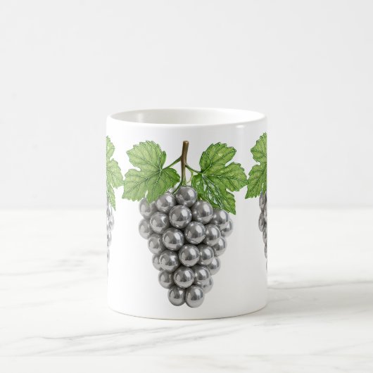 stilisierte Weintrauben Kaffeetasse (Mittel)
