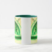 Stilisierte Wolkenlandschaft Tasse (Zentrum)