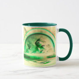 Stilisierte Wolkenlandschaft Tasse