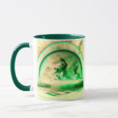 Stilisierte Wolkenlandschaft Tasse (Links)