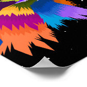 Stilisierter Adler-Pop Poster (Ecke)