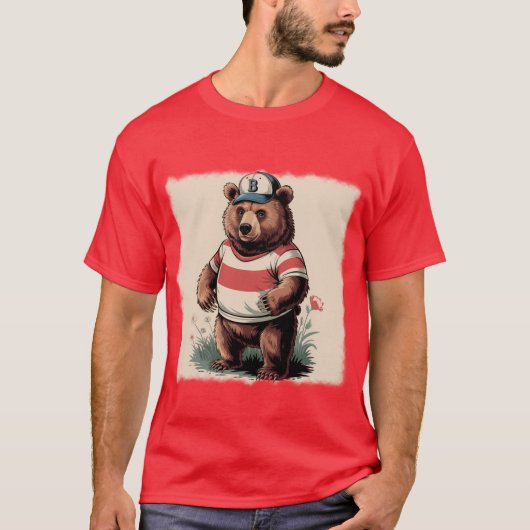 Stilisierter Bärenbär-T - Shirt (Vorderseite)