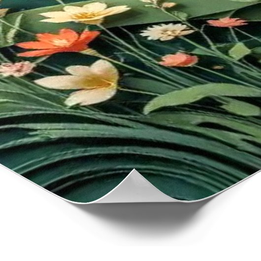 Stilisierter Baum #1 Poster (Ecke)