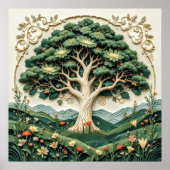 Stilisierter Baum #1 Poster (Vorne)