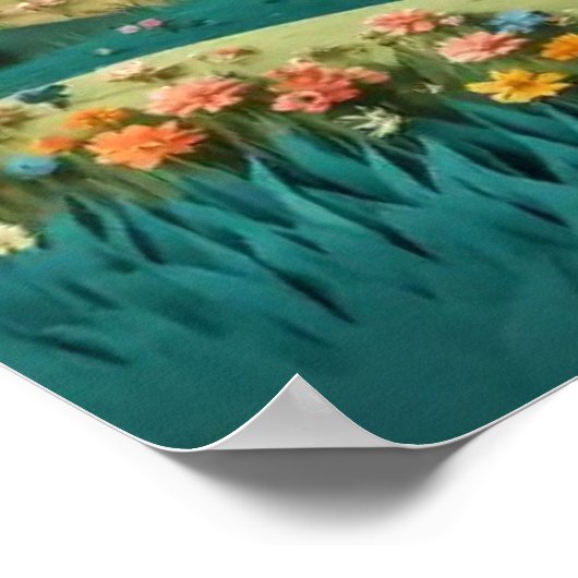 Stilisierter Baum #2 Poster (Ecke)