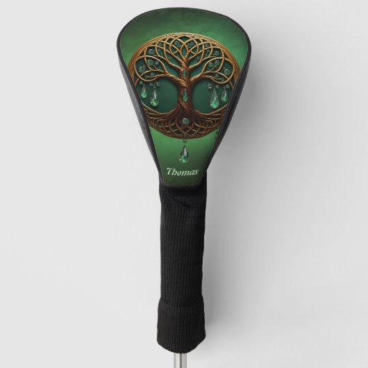 Stilisierter Baum Golf Headcover (Vorderseite)