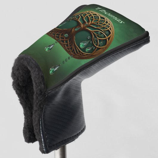 Stilisierter Baum Golf Headcover (3/4 Vorderseite)