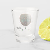 Stilisierter Baum Schnapsglas (Rückseite)