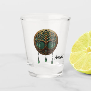 Stilisierter Baum Schnapsglas