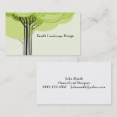 Stilisierter Baum Visitenkarte (Vorne/Hinten)