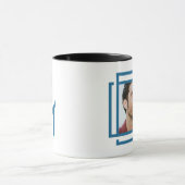 Stilisierter blauer Anker und Buchstabe M Tasse (Zentrum)