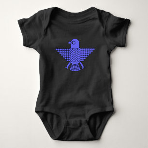 Stilisierter Blaufalke Baby Strampler