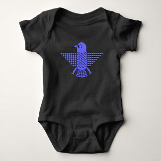 Stilisierter Blaufalke Baby Strampler