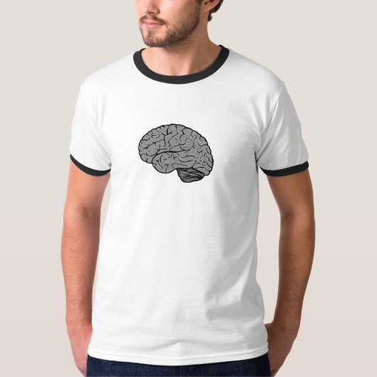 Stilisierter Brain Men-T - Shirt (Vorderseite)