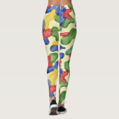 Stilisierter Cartoon Camouflage Pattern Leggings (Rückseite)