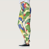 Stilisierter Cartoon Camouflage Pattern Leggings (Links)