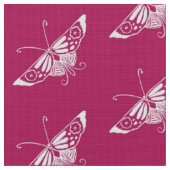 Stilisierter Deko Butterfly, Magenta Stoff (Nahaufnahme)