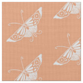 Stilisierter Deko Butterfly, Pastel Peach Stoff (Nahaufnahme)