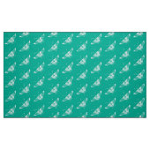 Stilisierter Deko Butterfly, Türkis Stoff (Fat Quarter (45,7 x 55,9 cm))