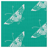 Stilisierter Deko Butterfly, Türkis Stoff (Nahaufnahme)