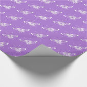 Stilisierter Deko-Schmetterling - Lavendel Geschenkpapier (Ecke)