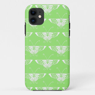 Stilisierter Deko-Schmetterling - Limettengrün Case-Mate iPhone Hülle
