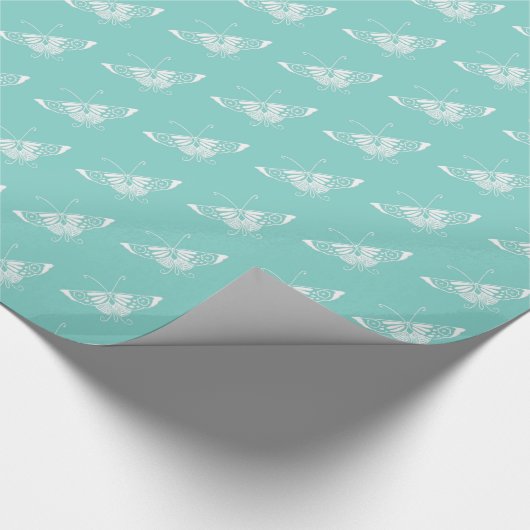 Stilisierter Deko-Schmetterling - Rotkehlchen-Eibl Geschenkpapier (Ecke)