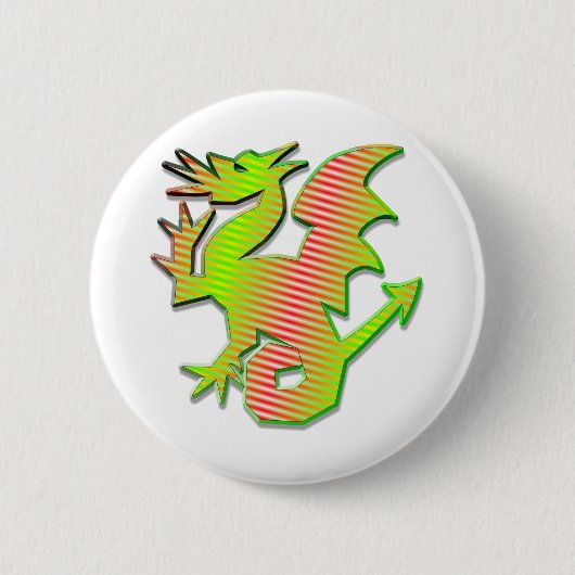 Stilisierter Drache Button (Vorderseite)