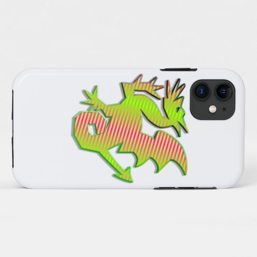 Stilisierter Drache Case-Mate iPhone Hülle (Rückseite (Horizontal))