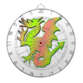 Stilisierter Drache Dartscheibe (vorne)