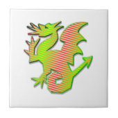 Stilisierter Drache Fliese (Vorderseite)