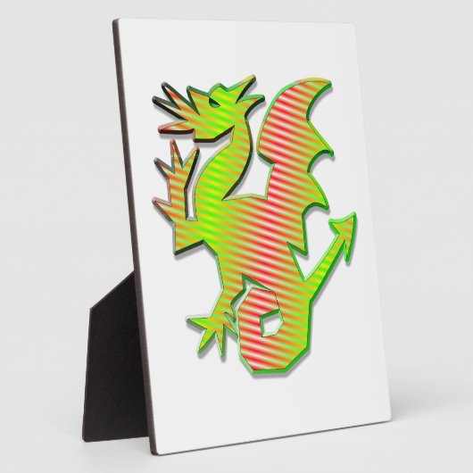 Stilisierter Drache Fotoplatte (Seite)