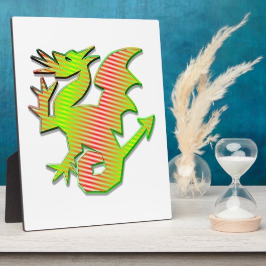 Stilisierter Drache Fotoplatte (Seite)