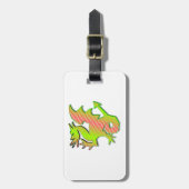 Stilisierter Drache Gepäckanhänger (Vorderseite vertikal)