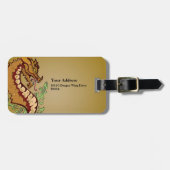 Stilisierter Drache Gepäckanhänger (Vorderseite horizontal)