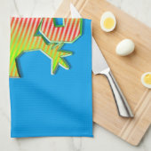 Stilisierter Drache Geschirrtuch (Viertel Falte)