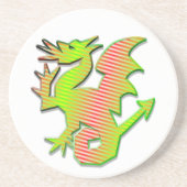 Stilisierter Drache Getränkeuntersetzer (Vorne)