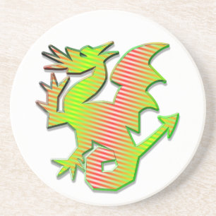 Stilisierter Drache Getränkeuntersetzer