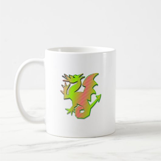 Stilisierter Drache Kaffeetasse (Links)